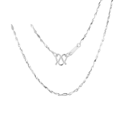 珠宝街 铂金项链 Pt950时尚女士元宝美妆项链 计价 铂金项链 约8.52克 约45厘米