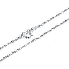 珠宝街  PT950铂金项链 锁骨链 鳞片设计 满天星 约2.0-2.2g 16寸