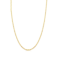 珠宝街  黄金项链足金满天星项链黄金素链女款  计价 40厘米 约4.0g 约4.0g