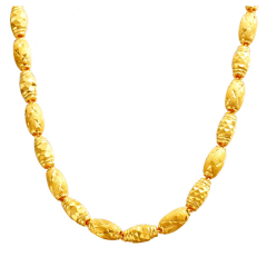 珠宝街  黄金项链 全橄榄黄金项链 金链子男女款 约14.88-14.98g 约14.88-14.9