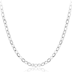珠宝街 时尚简约 十字链 925银项链 约3.21g 长50+5厘米