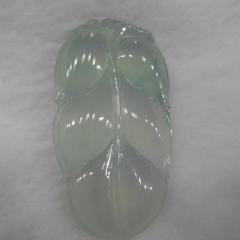 翡翠A货 玻璃种 大树叶 精品