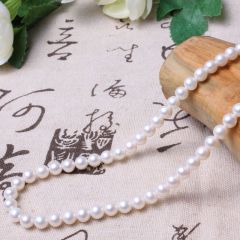 美林珍珠  珍珠项链  白色正圆高光无暇 6mm