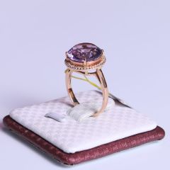 福灵水晶 紫水晶戒指