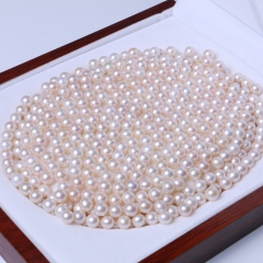 LV珠光宝气 天然淡水珍珠正圆裸珠白色