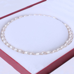 千禧珠宝  珍珠项链 8-9 珍珠项链 淡水 米粒型
