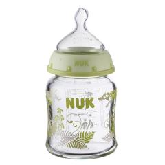 【保税仓】德国进口 NUK玻璃宽口奶瓶120ml 颜色随机发送 1个装