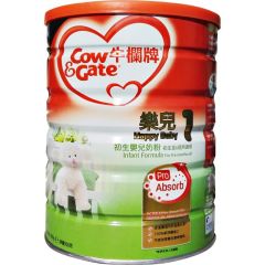 新西兰 Cow & Gate 港版牛栏牌乐儿婴幼儿配方奶粉1段 900g 1罐装