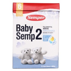 瑞典原装Semper 森宝 2段 配方奶粉 （6-9个月） 2盒装