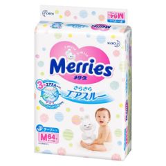 【一般贸易】日本Merries花王纸尿裤 M64【4包起发】 4包
