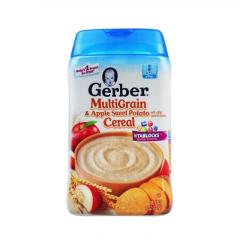 美国Gerber嘉宝 2段苹果甜薯米粉 227g 1盒装
