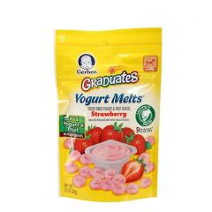 美国Gerber嘉宝草莓味酸奶溶溶豆 1袋装