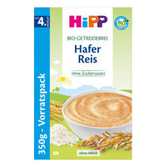德国 喜宝（HIPP）有机燕麦大米谷物米粉 350g 4个月+ 1盒装