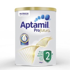 新版澳洲爱他美白金版Aptamil婴幼儿配方奶粉2段 （6-12个月）900g 1罐装