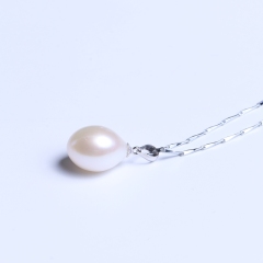 晓燕珠宝  珍珠吊坠 11.5毫米 米形挂件 滴水无暇珍珠挂件