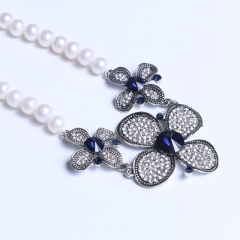 晓燕珠宝  珍珠项链 花式项链 珍珠8-9毫米优雅大方 珍珠项链