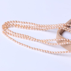 苏情珠宝行 精美时尚珍珠项链 小米珠多层淡水珍珠项链 3mm