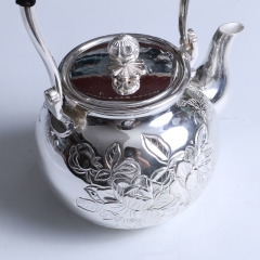 中国白银  纯银茶壶 600g 直径15cm 高13cm