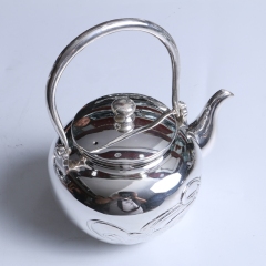 中国白银  纯银小茶壶 359g 直径13cm 高10.5cm