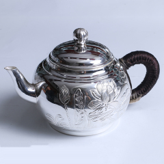 中国白银  纯银茶壶 320g 直径17cm 高11.5cm