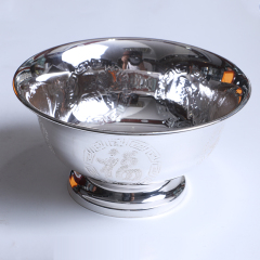 中国白银  纯银精品银碗（福如东海）109g 直径11cm 高6cm