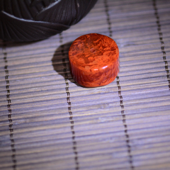 凉山南红纯天然【火焰纹筒珠G＃】，重量16.4g，仅一款市场价1300(RMB)